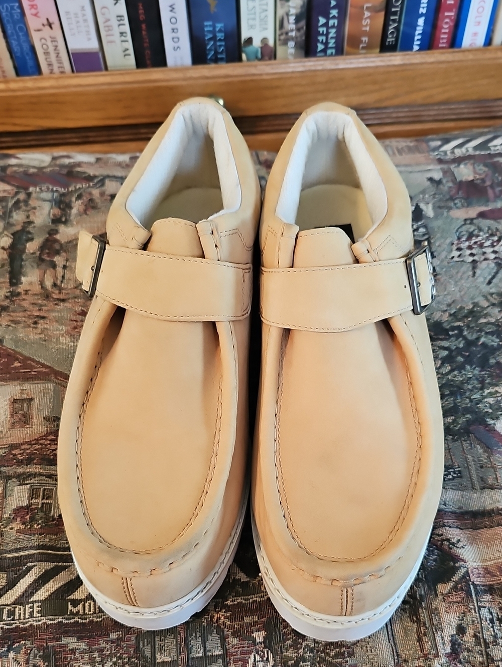 Lugz Beige Buckle Strap Casual Loafers